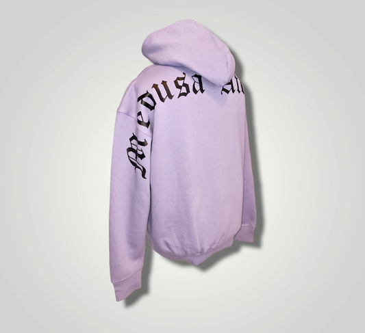 Oversize Hoodie - Old English - Lilac