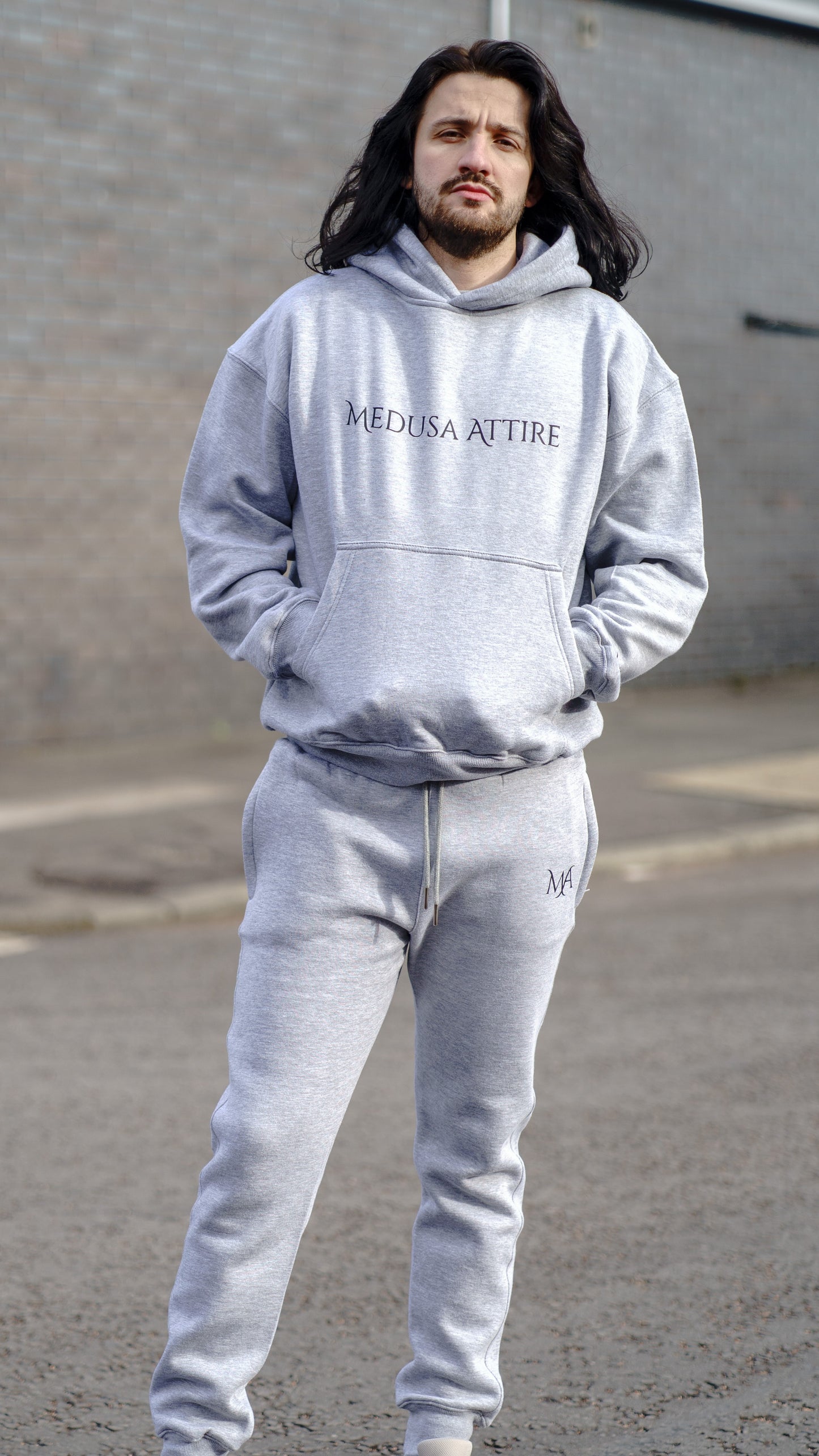 Oversize Hoodie - Original Logo - Grey